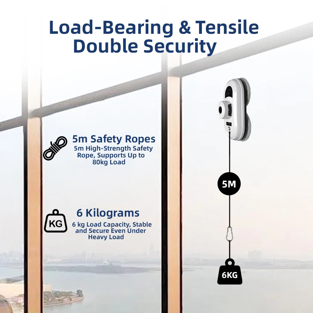 Window Vacuum Cleaning Robot Smart Window Glass Washer Electric Glass Limpiacristale Remote Control Automatic Window Cleaner