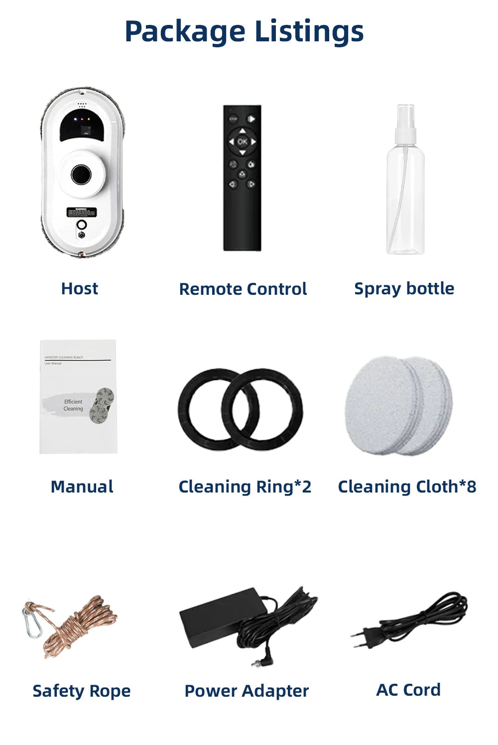 Window Vacuum Cleaning Robot Smart Window Glass Washer Electric Glass Limpiacristale Remote Control Automatic Window Cleaner