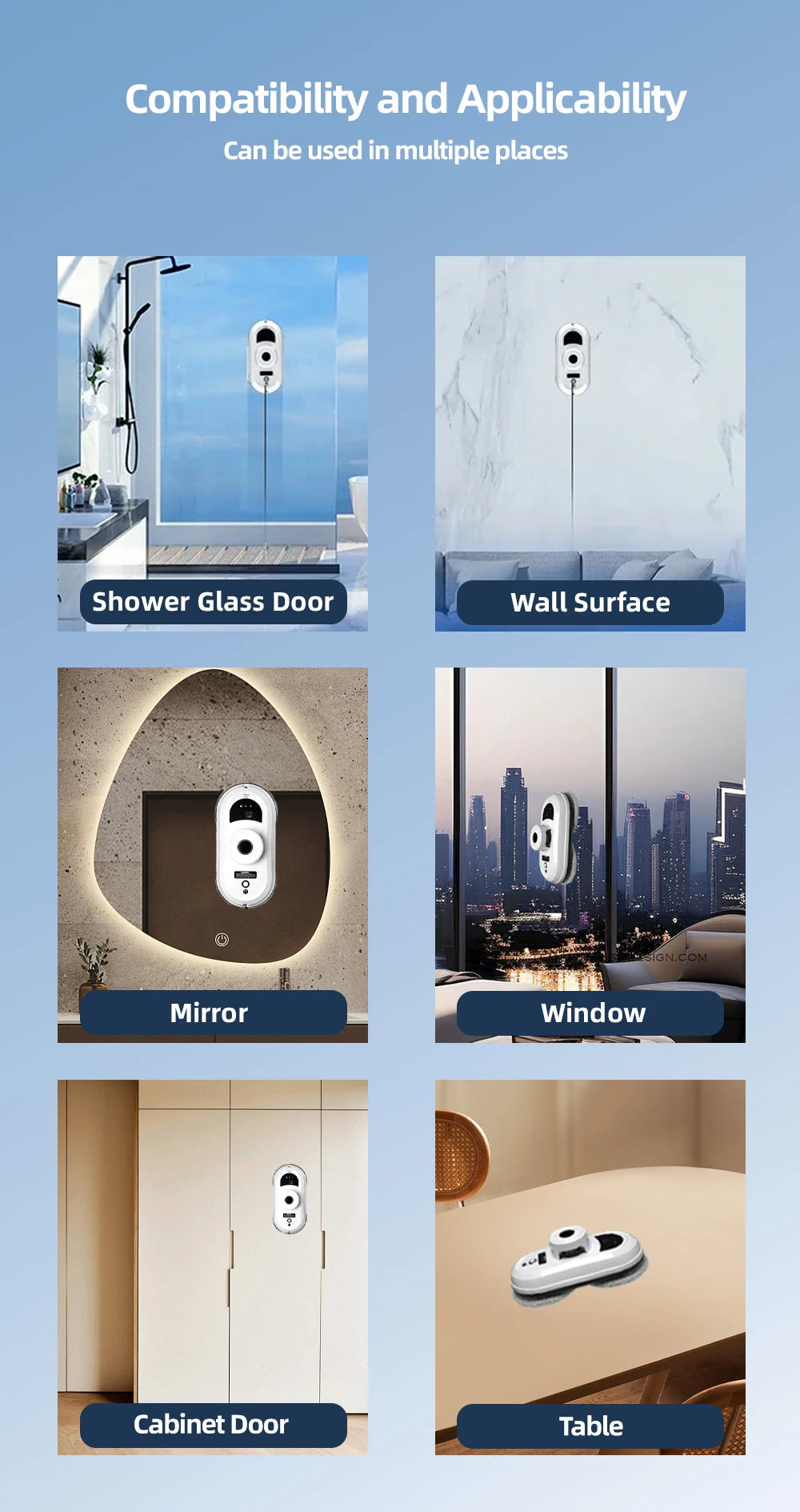 Window Vacuum Cleaning Robot Smart Window Glass Washer Electric Glass Limpiacristale Remote Control Automatic Window Cleaner