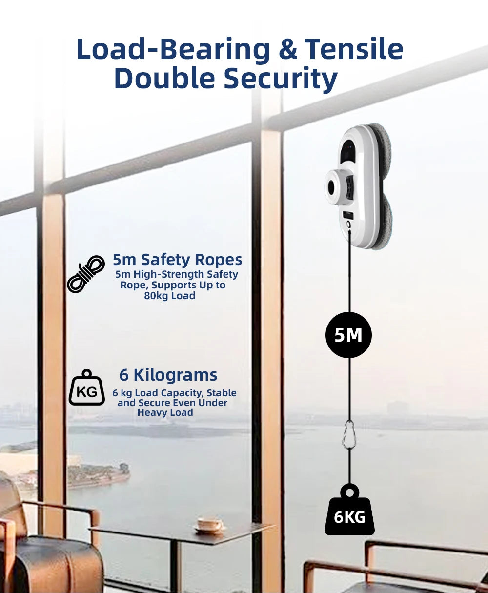 Window Vacuum Cleaning Robot Smart Window Glass Washer Electric Glass Limpiacristale Remote Control Automatic Window Cleaner
